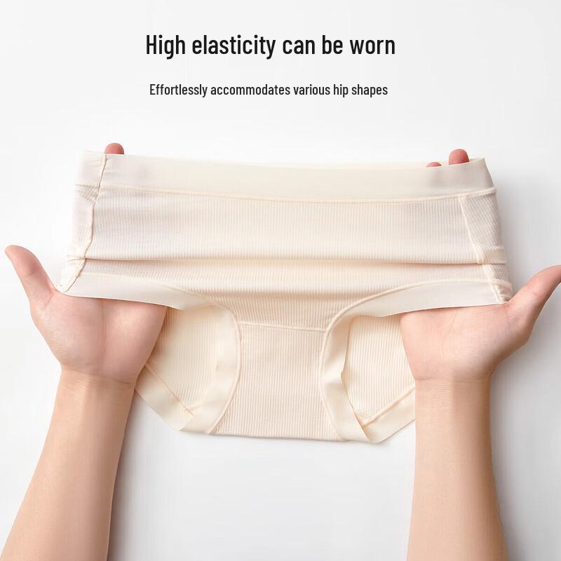 Odelia Women's Modal 60S Seamless Mid-Waist Briefs 3-Pack