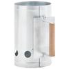 VidaXL Charcoal Grill Chimney Starter Galvanized Steel