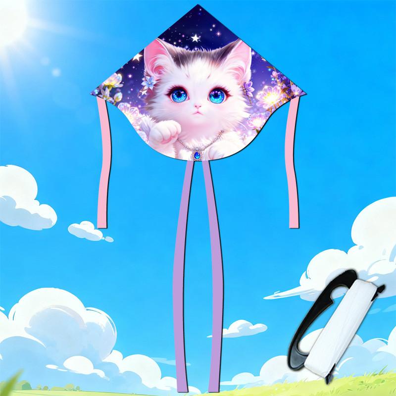 Animal Kite Dog 3d Polyester Triangle Flying Toy For Outdoor Recreation