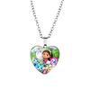 Ожерелье с подвеской-сердечком из кукольного домика Габби Очаровательный дизайн из сплава с драгоценными камнями Для всех