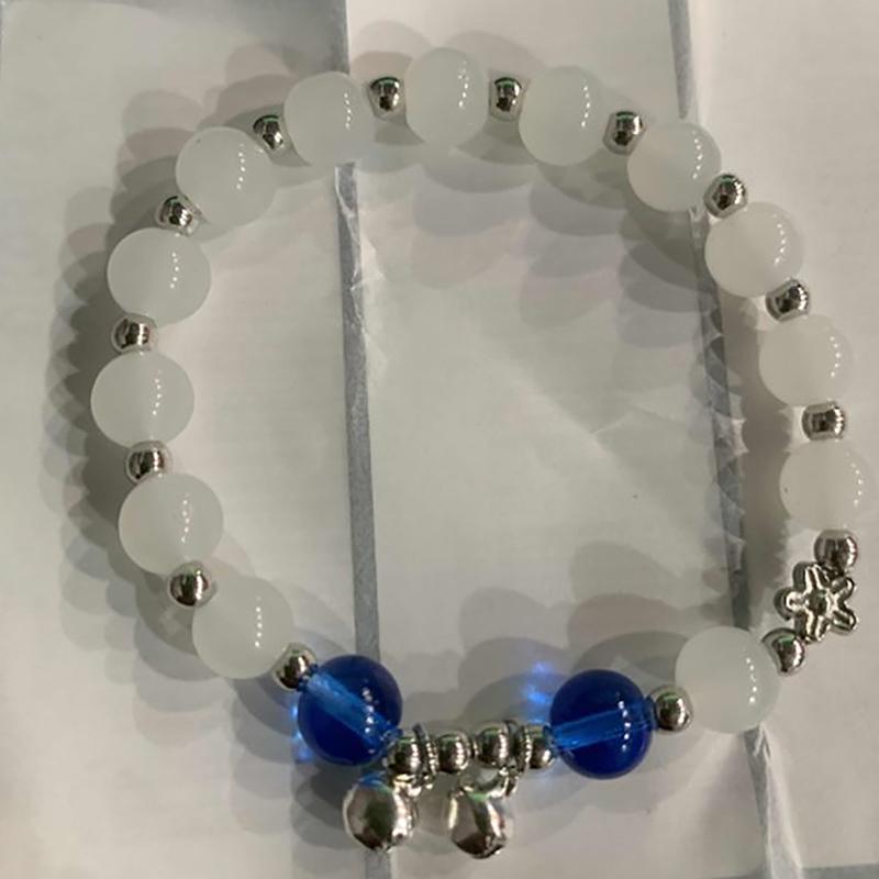 Опаловый морской синий браслет с сокровищами в лунном свете, легкий роскошный эластичный браслет