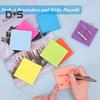 Набор липких заметок 8 цветов в форме сердца и квадрата, съемные, чистые, гладкие, пишущие, для дома, офиса, школы, принадлежности