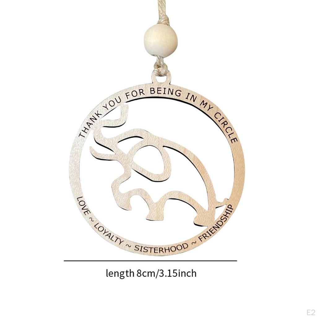 Слон деревянный автомобиль подвесной орнамент зеркало подвеска универсальный деревянный знак табличка на Рождество