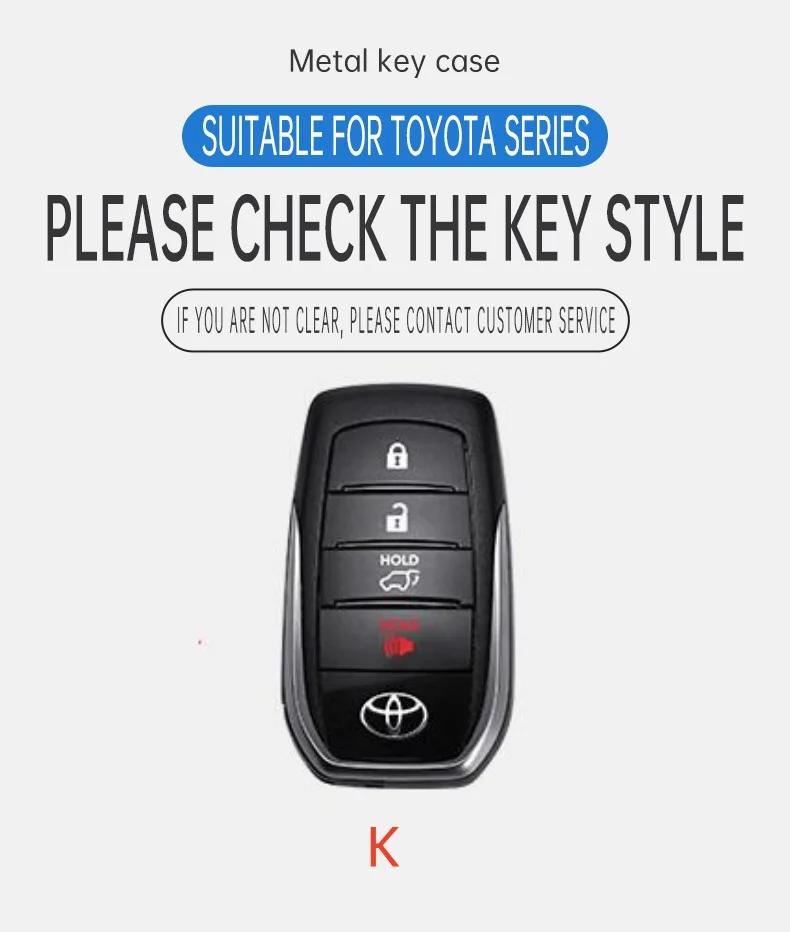 Чехол-оболочка для автомобильного ключа Toyota Tacoma Fortuner Corolla Venza Grand Highlander RAV4 XSE Prime Land Cruiser Hilux 2023 2024