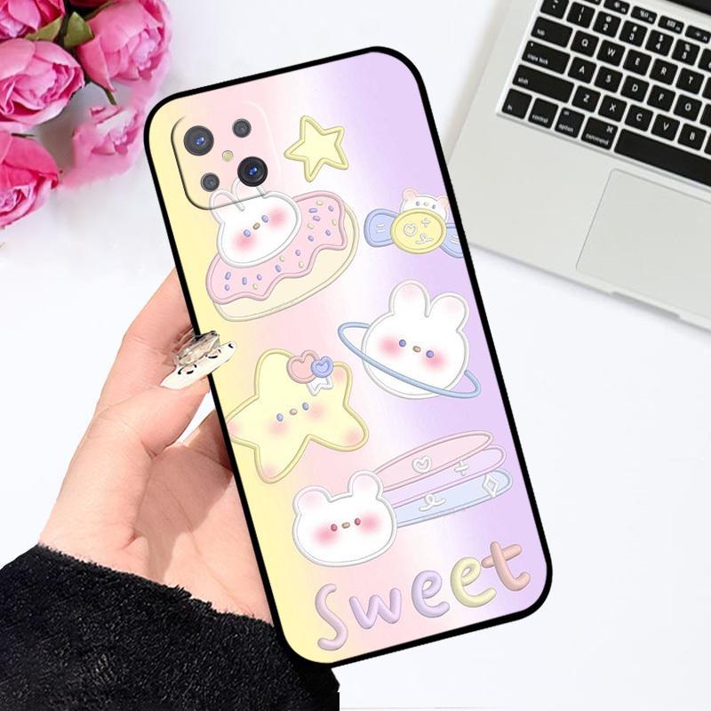 For Oppo Reno4 Z 5G Case Fashion Oil Painting Silicone Soft TPU Back Cover For OPPO A92S Phone Back Bumper Shell Cartoon Coque