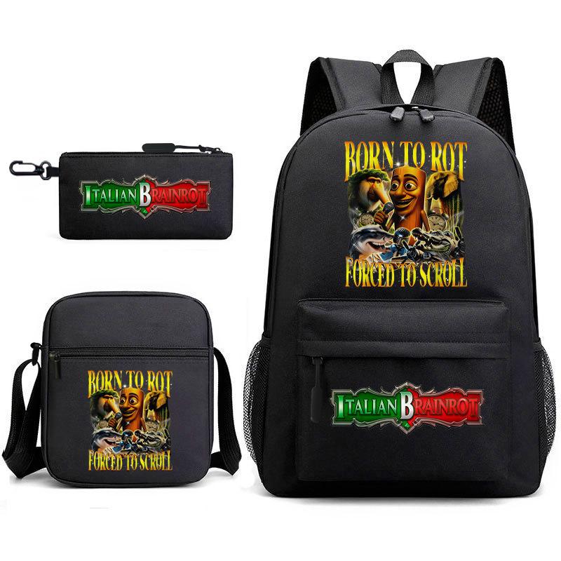 American Shanhaijing Backpack Student School Bag Shoulder Bag