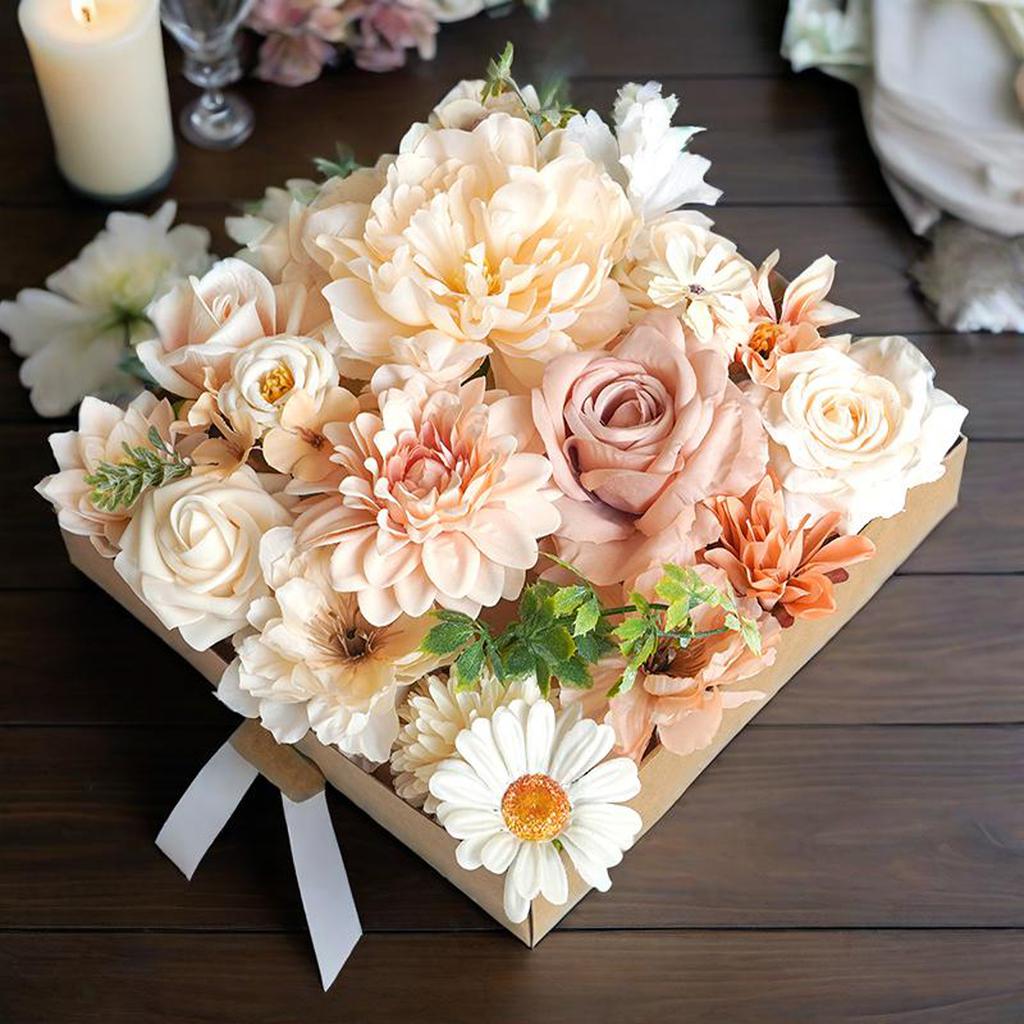 Elegant Artificial Flower Arrangement Set for Home Decor Parties and Special Occasions - Perfect for DIY Projects and Gifts
