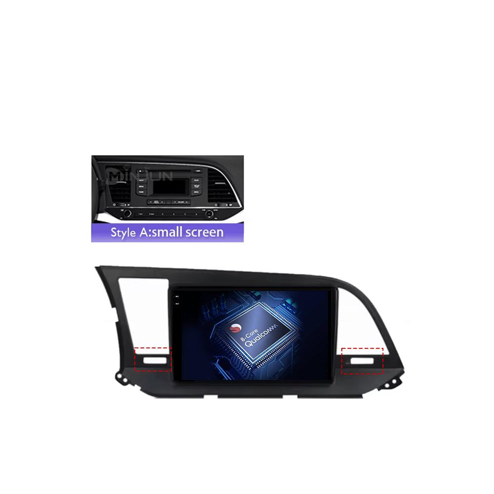 Android 14 Qualcomm Car Radio для Hyundai Elantra 6 2016-2018 Мультимедийный Видеоплеер Стерео Сенсорный Экран WIFI 4G Навигация GPS