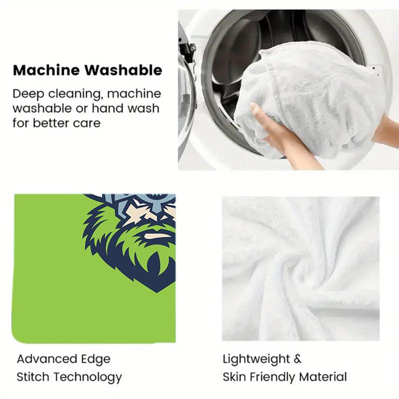 Canberra Raiders Logo 2D Flat Pattern Flannel Blanket High quality All Seasons Warmth and Comfort Perfect for Christmas Gifts.