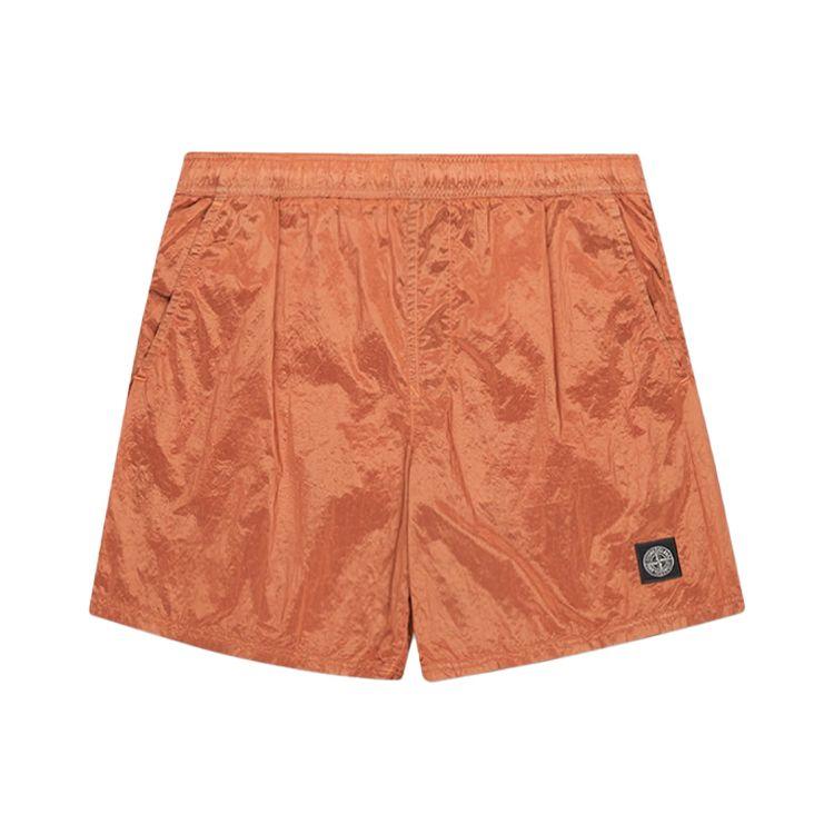 STONE ISLAND Плавки оранжевые мужские купальные 7615B0943-V0032