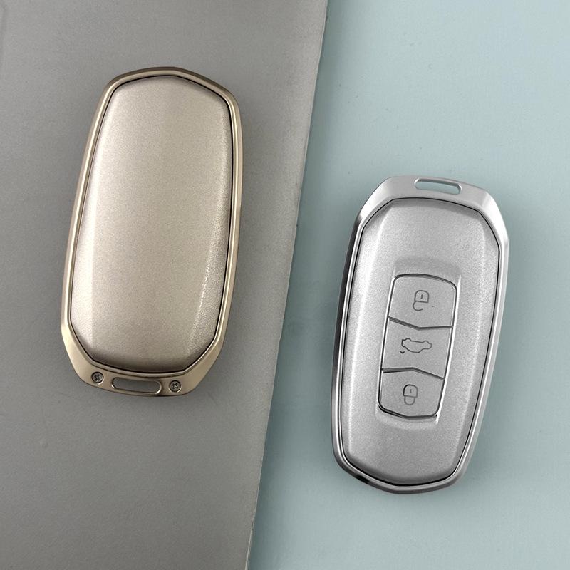 Чехол и цепочка для ключей из алюминиевого сплава для Geely Vision X6, Xingrui, Binyue GS/GL, Boyue, Dihao L, Binrui, Bo