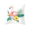 Summer Tropical Plant Flamingo Decorative Pillowcase Green Leaf Pillowcase Flamingo Pillowcase