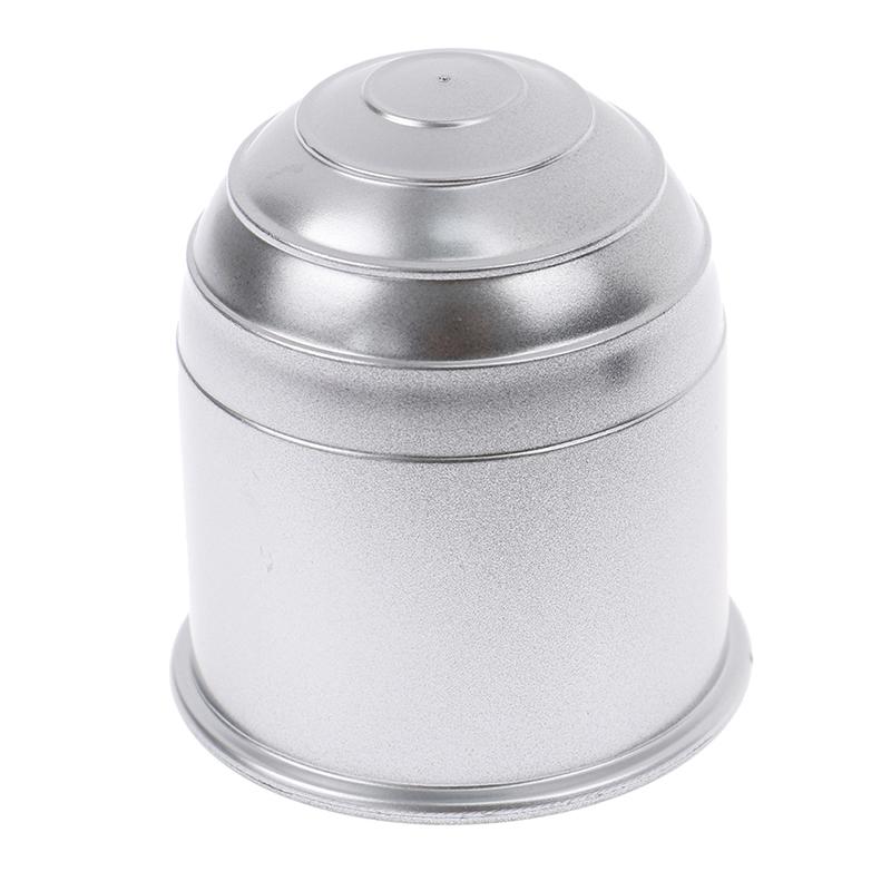 Универсальный 50-миллиметровый аксессуар для прицепа, черный, серебристый, крышка шаровой опоры фаркопа автомобиля