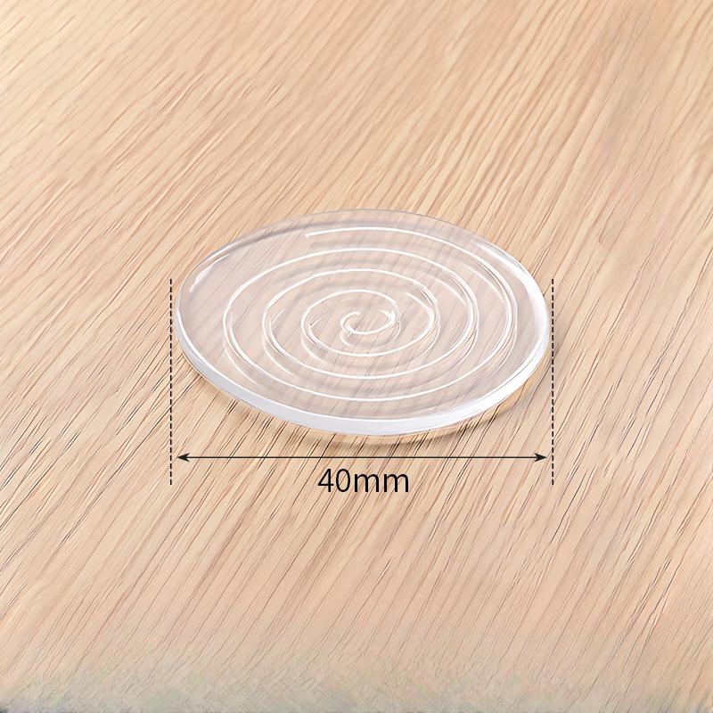 Transparent Silicone Furniture Foot Mat Table Legs Sofa Feet PU Paste Sheet Table Corner Bed Corner Anti-collision Bed Legs Mute Anti-slip Mat
