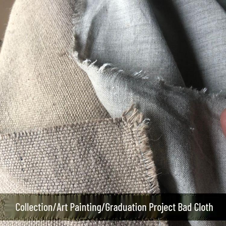 Негрунтованный льняной холст для живописи - Сырой, со средним или крупным зерном для масляной живописи