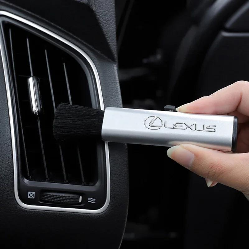 ABS Air Outlet Retractable Brush Car Conditioning Cleaning Brush Interior Dust-removing Tool Auto Accessories