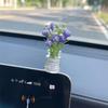 Мини Сакура Лаванда Жасмин Автомобильные Украшения Украшения на Центральную Консоль Яркие Цветы Ваза Стеклянная Ваза Микро Ландшафт Для Подарков