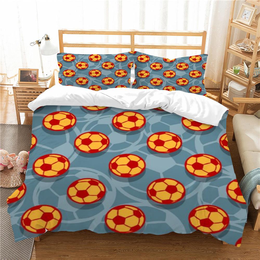 3D футбольный принт, постельное белье, пододеяльник, домашнее постельное белье, детский подарок, одеяло из микрофибры, дышащий пододеяльник