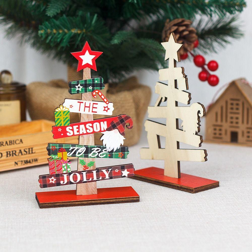 DIY Gift Crafts Christmas Tree Ornament Desktop Ornaments Christmas Decoration Desktop Decor