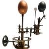 Латунная солнечная система Orrery с деревянной основой Солнце, Земля и Луна Полностью ручная работа Рабочая модель Домашний и офисный декор