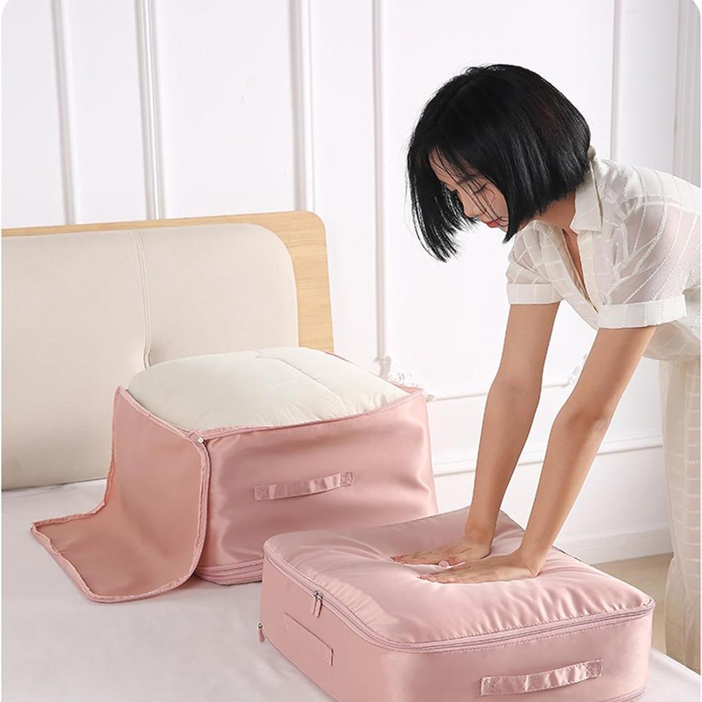 Ультракомпактная, самосжимающаяся сумка для хранения, многофункциональная компрессионная, пыленепроницаемая и организующая сумка для хранения большой вместимости