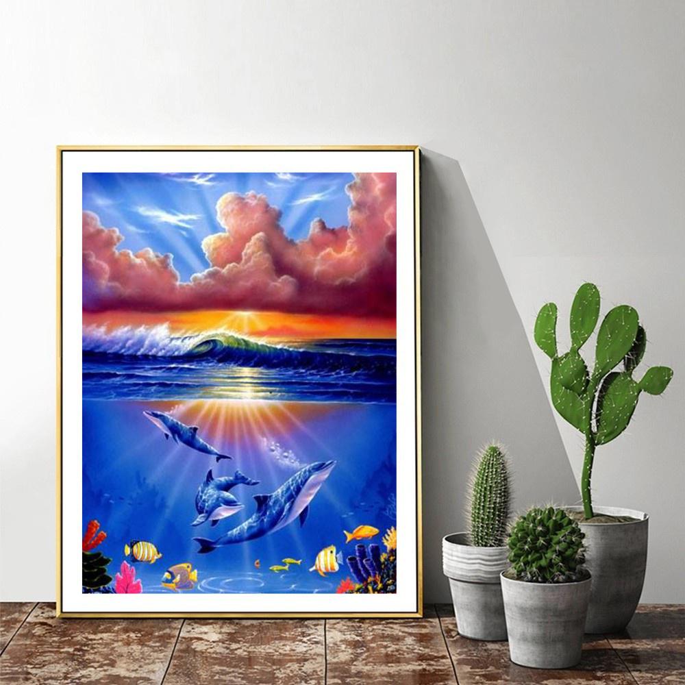 Алмазная вышивка Пейзаж Алмазная картина 5D Новые поступления Вышивка крестиком Алмазная вышивка Стразы Живопись