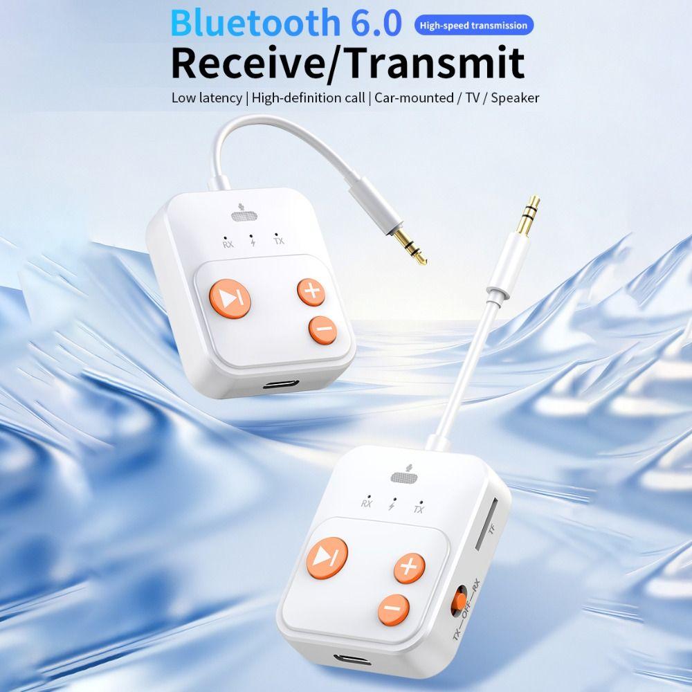 With Mic Wireless Receiver Transmitter Type-C Changing TX/RX BT Boxes  for TV Car Speaker