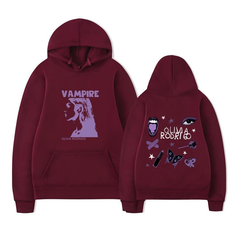 Olivia Rodrigo Print Hoodie Womens Casual Loose Fit Fall Winter Sweatshirt