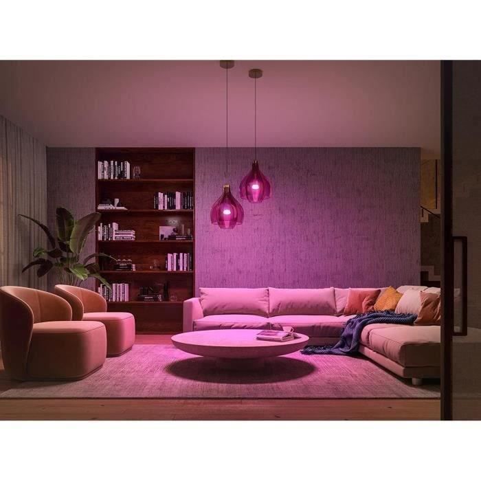 Умные лампочки Philips Hue, набор из 2 лампочек White & Цветная атмосфера стандарт E27 75 Вт