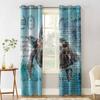Летние морские черепахи акварель ретро затемняющие шторы для гостиной спальни печатные оконные шторы домашний декор
