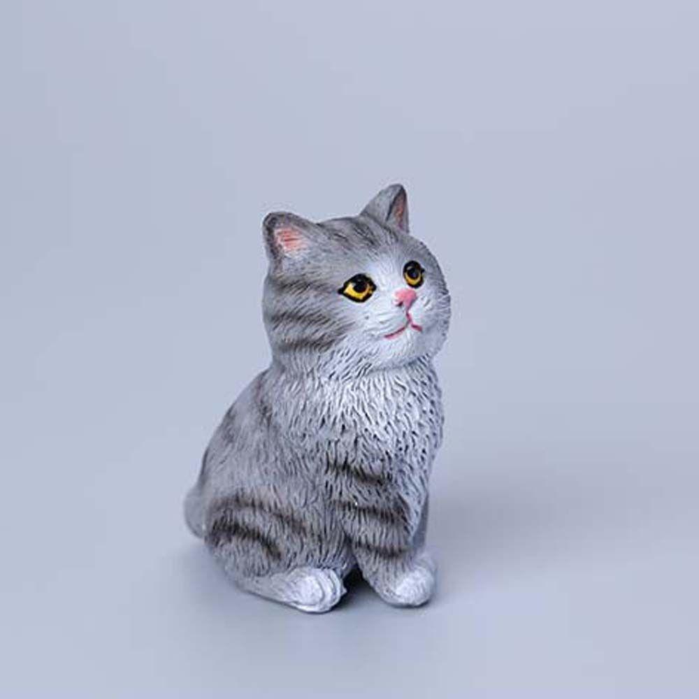 Сидящий Кот Модель Питомца Симуляция Украшение Кошка Подарок для Детей Украшение Кошка Игрушка для Детей