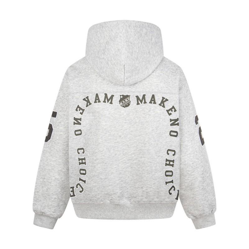 Mens Letter Print Hoodie Loose Fit Casual Pullover Sweatshirt Streetwear