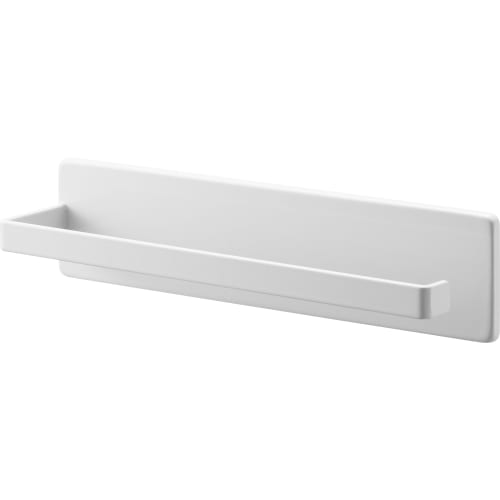 Yamazaki Film Hook Kitchen Paper Holder, White, Dimensions: W25 x D5.5 x H6cm, Tower, Floating Storage, Can be Used Vertically or Horizontally, Produc