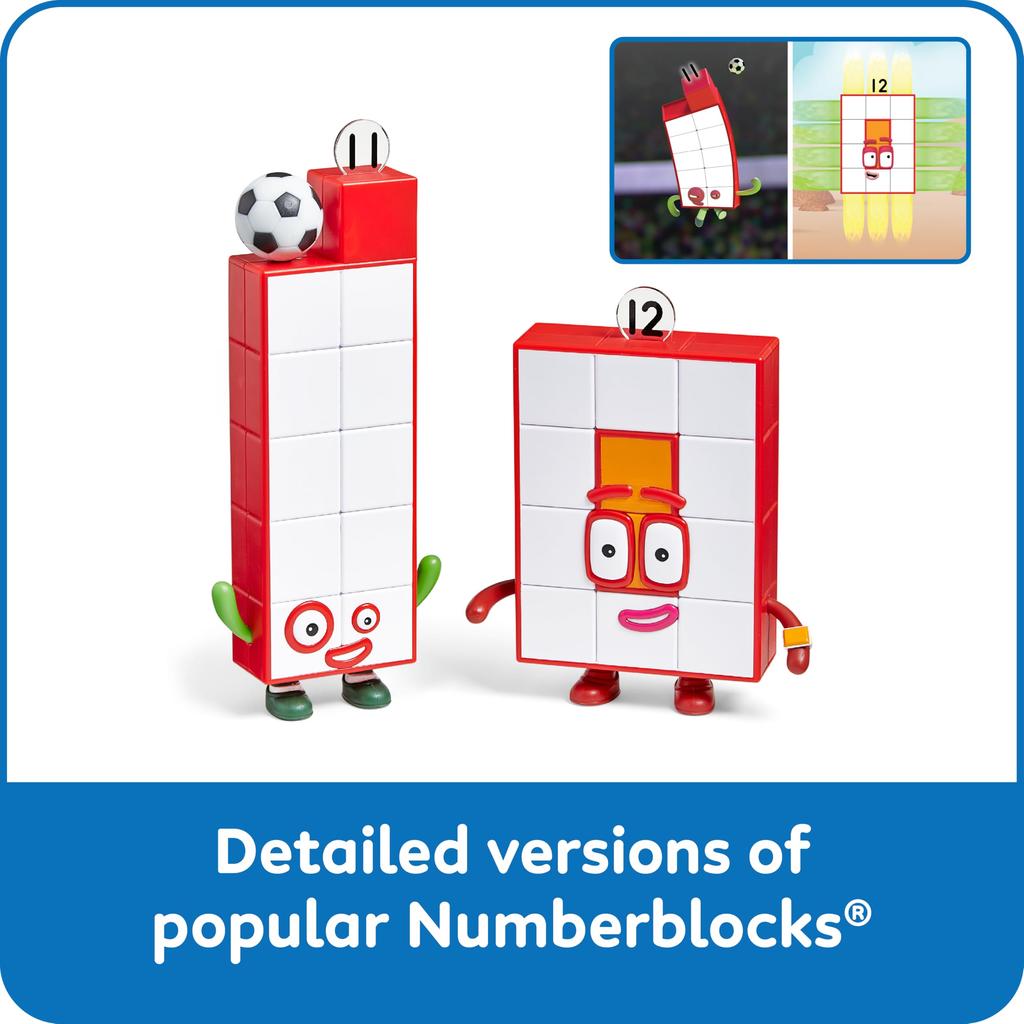 Numberblocks Numberblocks Друзья 11 12 Фигурки персонажей 3 штуки 96924 Аутентичные &