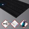 Polentex Premium Black Doormat Combi Standard 17 Rubber-Grips 80X50 Frame