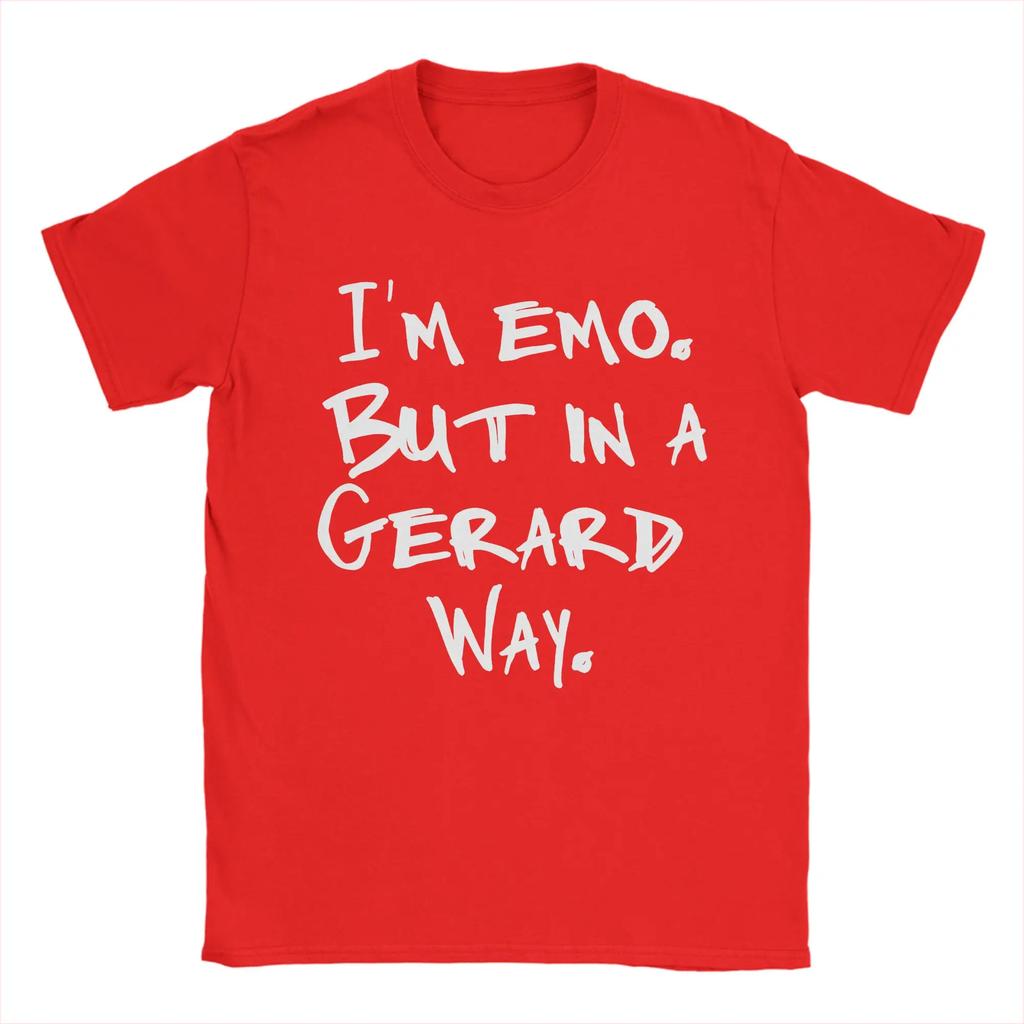 Leisure Gerard Way TShirts Unisex Round Collar Cotton T Shirt My Chemical RoUnisexce Short Sleeve Tees Birthday Present Tops