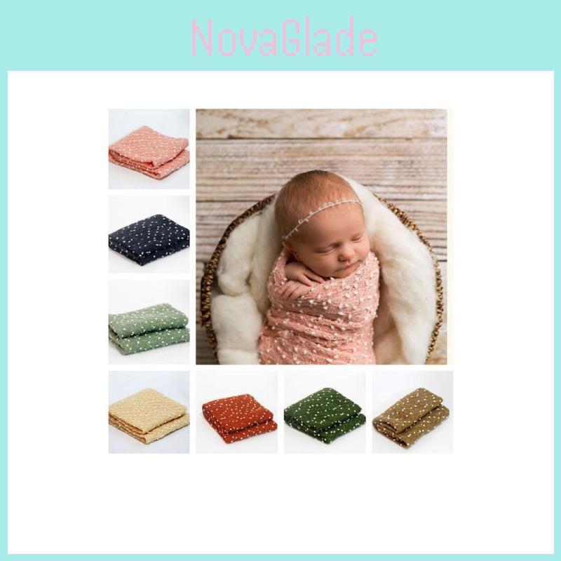 Набор детского одеяла и пеленки для фотосъемки новорожденных, органический хлопок, мягкая ткань, подходит для младенцев
