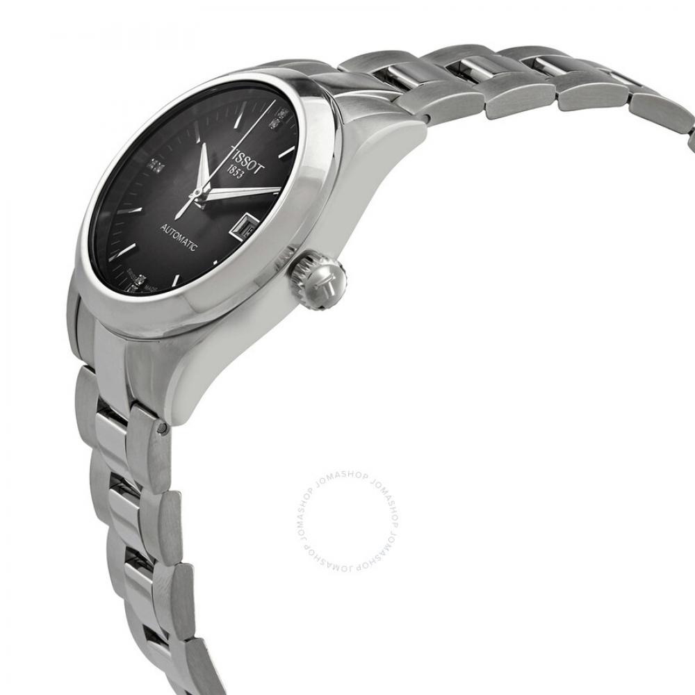 Tissot T My Lady auTomaTic Diamond anThraciTe Dial Ladies waTch T132.007.11.066.00