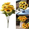 Artificial Sunflower Fake Flower Daisies Home Decorations