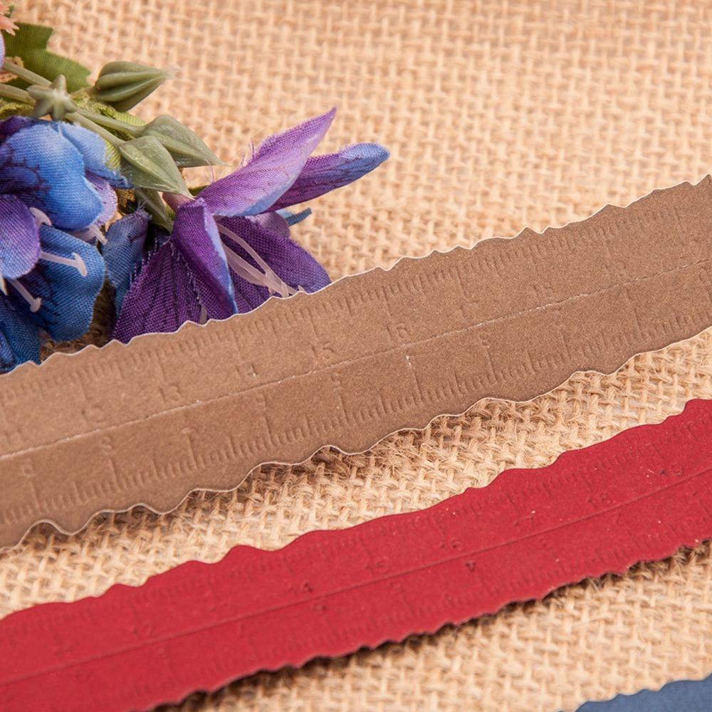 Cutting Die Carbon Steel Paper Tearing Ruler Embossing Decorative Irregular Edge Ruler Wavy Edge Deckle Edge Ruler Card Making