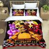 3Pcs F-Five N-Nights At Freddys F-Fnaf Bedding Set Single/Double/Full/Queen/King Size Game Gift For Adults Kids As Bedroom Decor