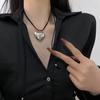Подарок Подвеска Большое Сердце Металл Женщины Y2k Ожерелье Девушка Чокер Ожерелье в Корейском Стиле Модная Бижутерия