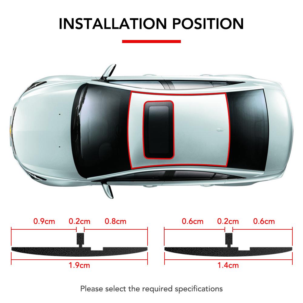 Край лобового стекла автомобиля, резиновое уплотнение, уплотнительная лента для крыши для Volkswagen VW CC T-ROC Golf 4 5 6 7 Passat B5 B6 B7 Tiguan EOS R