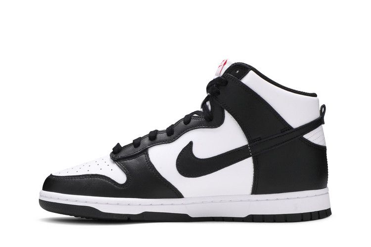 Мужские кроссовки Nike Dunk High Panda (2021) Белый/черный-красный университетский