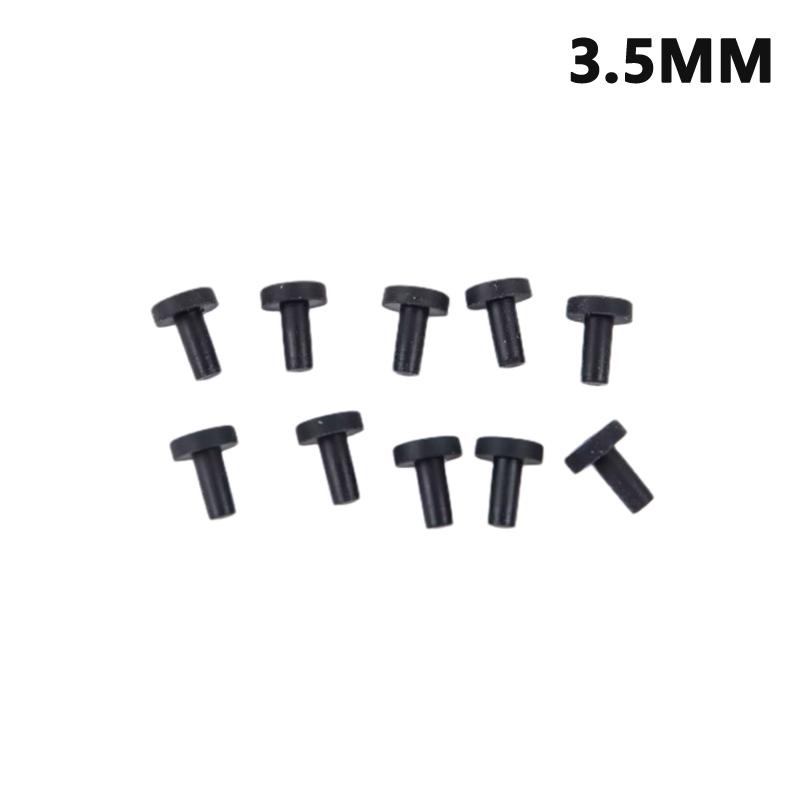 10 шт. Черные силиконовые резиновые заглушки-защелки для отверстий 3 3.5 5 8 до 12 мм Заглушки Уплотнительные пробки