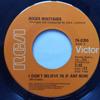 7-дюймовая пластинка ROGER WHITTAKER I Dont Believe In If Any More I 740355 RCA VICTOR Канада Поп Б/у
