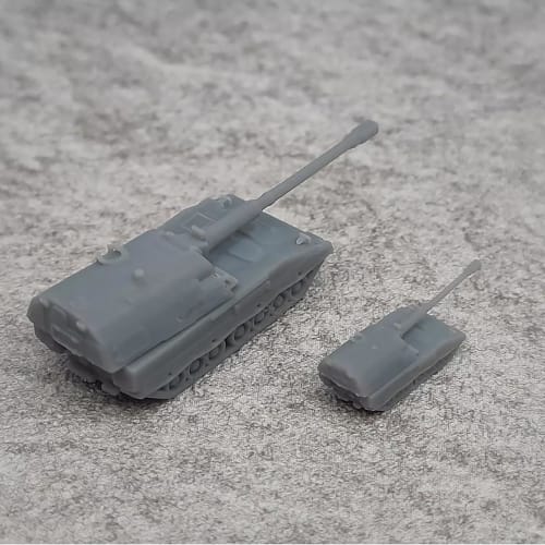 5PCS DIY Model PZH 2000 Self-Propelled Tank Model, 1/700 1/350 Scale, Unpainted Upgraded Military Vehicle Assembly Mold for Military Collections (1/70