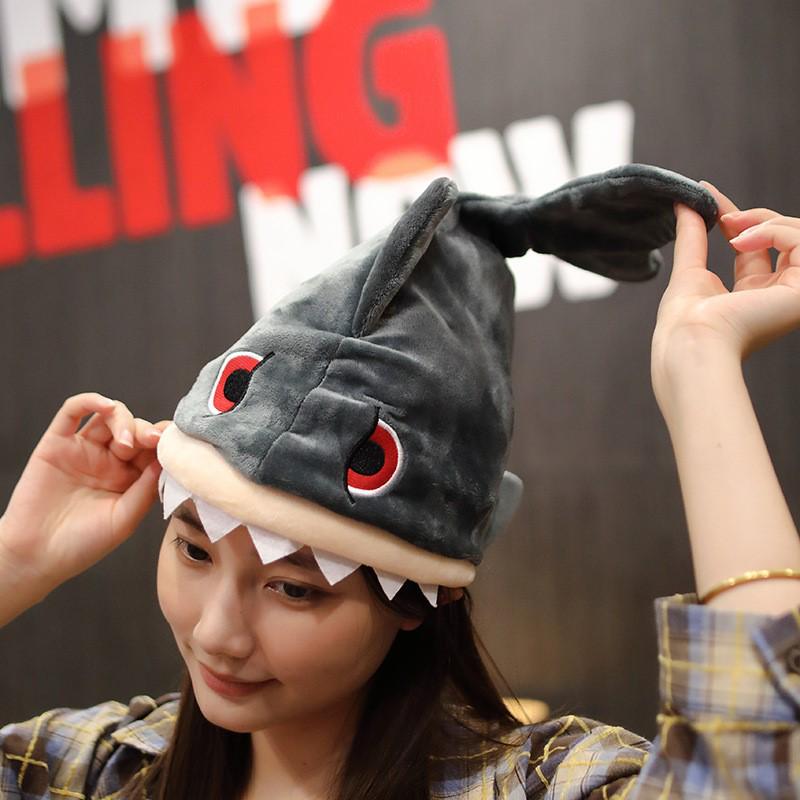 Шляпа акулы Песочная скульптура Хэллоуин Мультяшный головной убор - Забавный подарок для всех возрастов