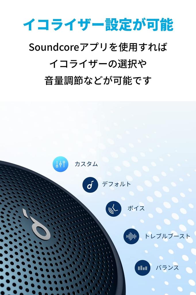 Anker Soundcore Mini 3 Bluetooth IPX7 Эквалайзер BassUp PartyCast 15 часов непрерывного синего динамика, водонепроницаемый, компактный, настройка, технология,