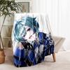 Genshin Impact Cryo Lohen Polearm printed throw blanket—lightweight,soft,warm;versatile blanket for all seasons—perfect as &air-conditioning throw,nap